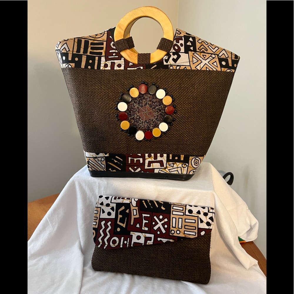 Beautiful handbag and matching wallet/clutch